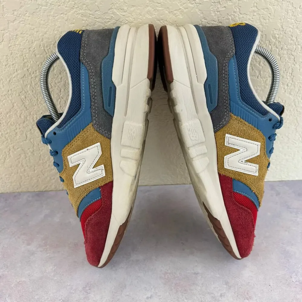New Balance 997H CM997HVT Men's Size 9 Workwear Blue Tan Red Athletic Shoes
